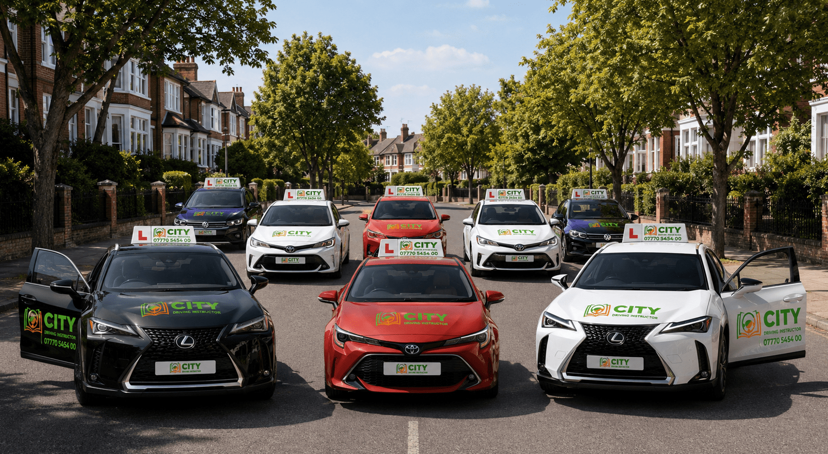 City Instructor driving school vehicle in Watford