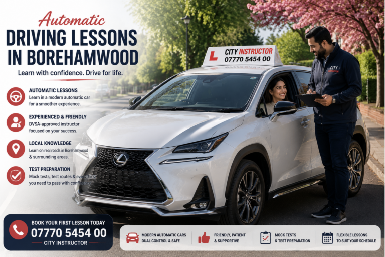 Automatic Driving Lessons in Borehamwood